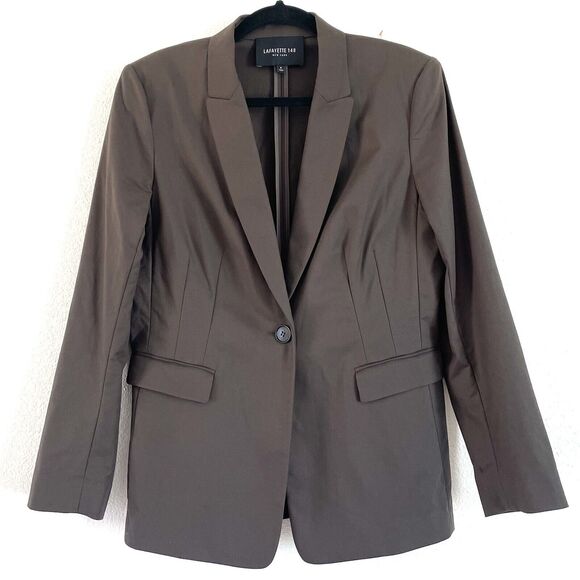 Lafayette 148 New York Women’s Cotton Blend Modern Fit Blazer Jacket - Picture 1 of 14